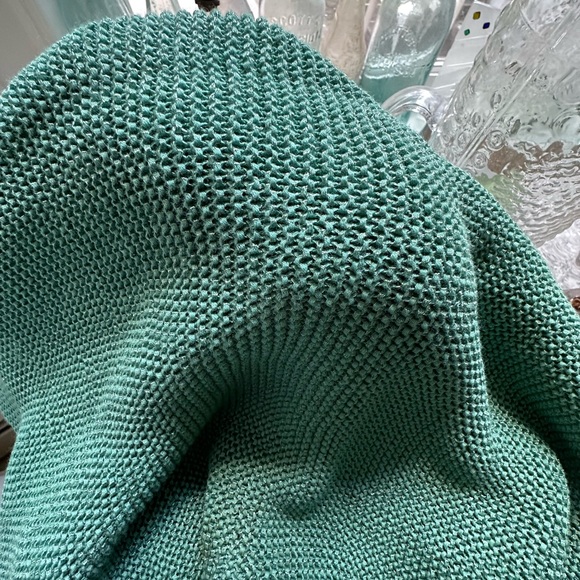 NWT LRL Ralph Lauren Sage Green Loose Knit Sweater Cotton Poly Blend Size Small - Picture 4 of 4